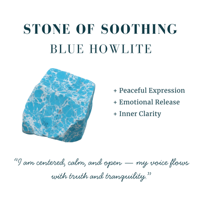 Blue Howlite & Gold Cuff Earrings