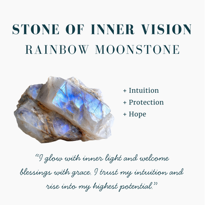 Rainbow Moonstone Goddess Necklace