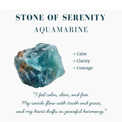 Aquamarine & Silver Serenity Necklace