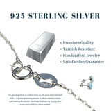 Κολιέ μενταγιόν Z ARRON DESIGN Serenity Moonstone από χάλκινο σύρμα