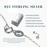 Κολιέ μενταγιόν Z ARRON DESIGN Serenity Moonstone από χάλκινο σύρμα