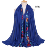 Boho Blossom Embroirdered Scarf