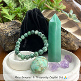 Mala Armband & Prosperity Crystal Set 🙏