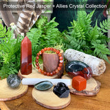 Skyddande Red Jasper + Allies Crystal Collection