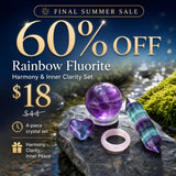 60% OFF SALE TODAY Rainbow Fluorite Harmony & Inner Clarity Set
