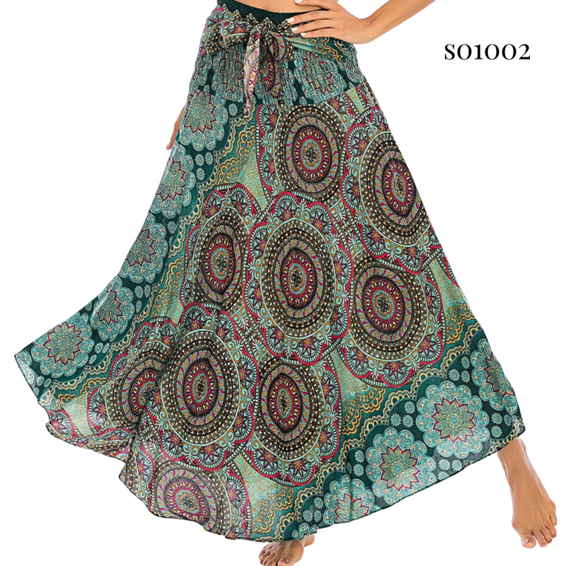 Boho Skirt 2-in-1 Halter Dress