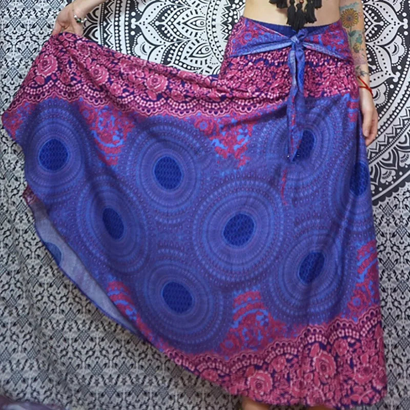 Boho Skirt 2-in-1 Halter Dress