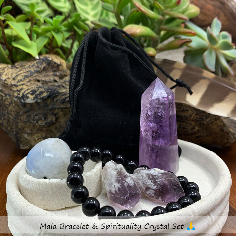 Mala Armband & Spirituality Crystal Set 🙏