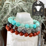 ♉ Oxen - 20 april - 20 maj - Zodiac Astrology Crystal Armband Set