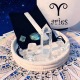 ♈ Väduren - 21 mars - 19 april - Zodiac Crystal Fusion Set med påse