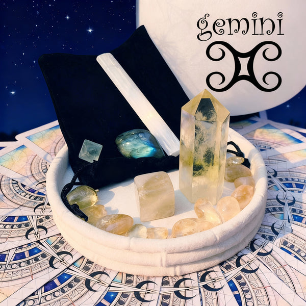 ♊ Gemini - 21 Μαΐου - 20 Ιουνίου - Zodiac Crystal Fusion Σετ με θήκη