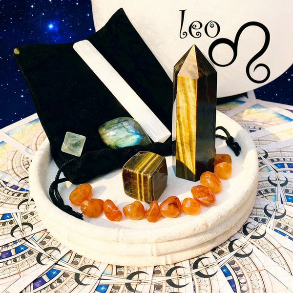 ♌ Leo - 23 Ιουλίου - 21 Αυγούστου - Zodiac Crystal Fusion Σετ με θήκη