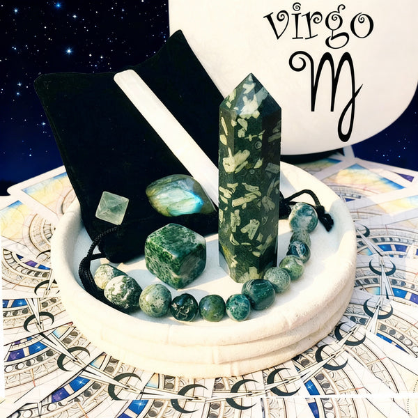 ♍ Virgo - 23 Αυγούστου - 22 Σεπτεμβρίου - Zodiac Crystal Fusion Σετ με θήκη