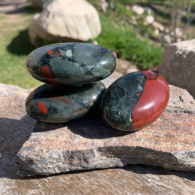 Αφρικανική Bloodstone Palmstone