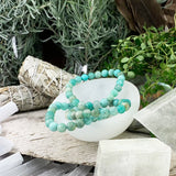 Mala Amazonite armband med sammetspåse