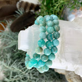 Mala Amazonite armband med sammetspåse