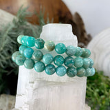 Mala Amazonite armband med sammetspåse