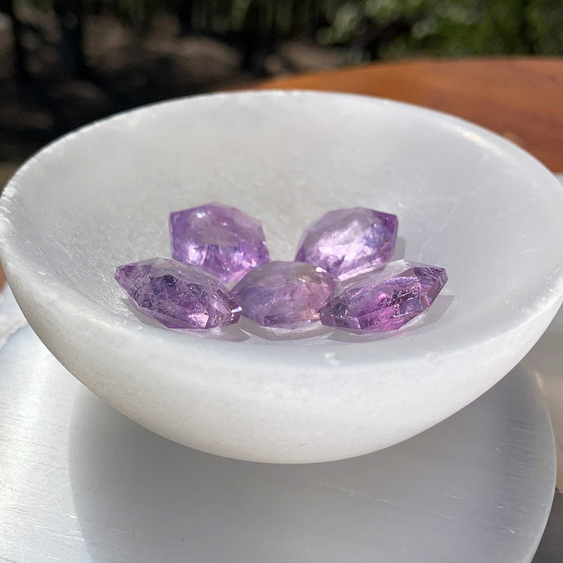 Amethyst Sacred Geometry Faceted Crystal - $5 Deal