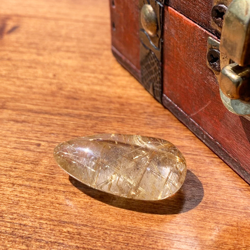 Angel Hair Rutilated Quartz Teardrop