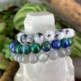 Intuition Booster 3-PC Crystal Mala armbandsset