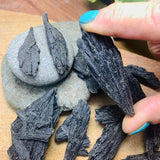 WORKING ON Black Kyanite Shards - rawstone