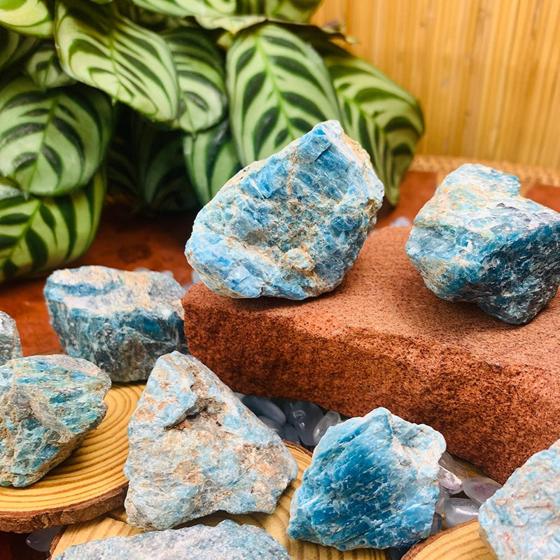 ARRON Blue Apatite Rough Stone - rawstone