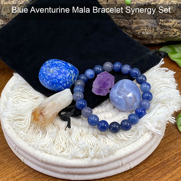 Σετ θήκης Synergy Bracelet Blue Aventurine Mala