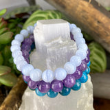 Celestial Connection 3-PC Crystal Mala armbandsset