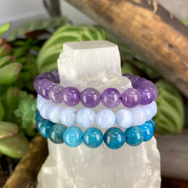 Σετ βραχιολιών Celestial Connection 3-PC Crystal Mala