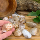 Cherry Flower Blossom Agate Tumbled Stone