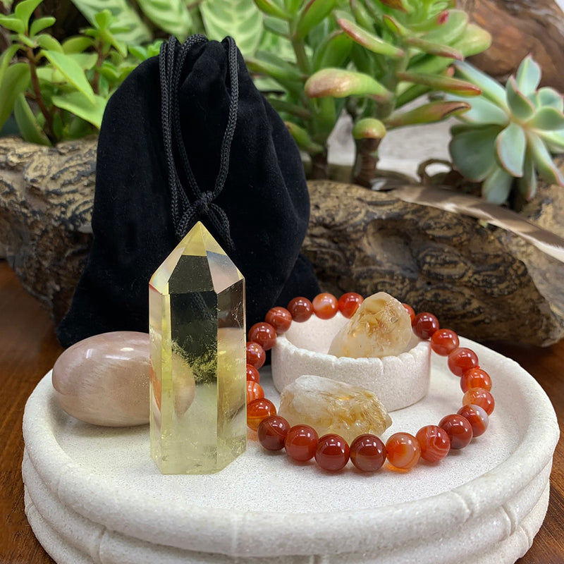 Mala Armband & Abundance Crystal Set 🙏