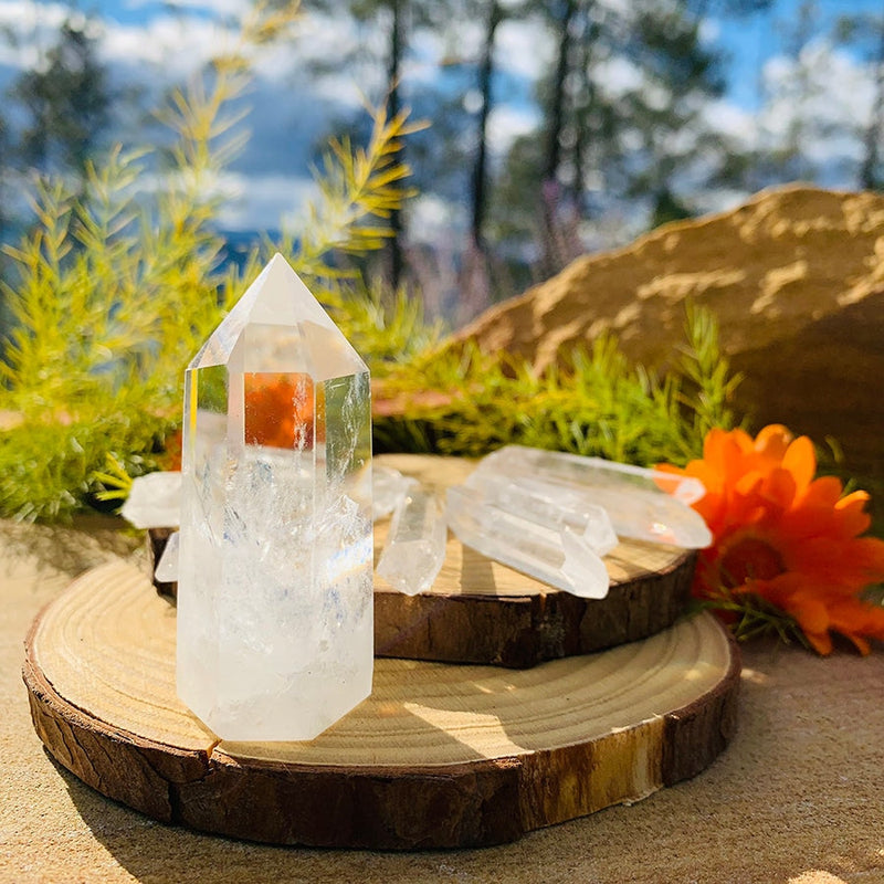 ARRON WORKING ON Clear Quartz Empowerment Set - rawstone