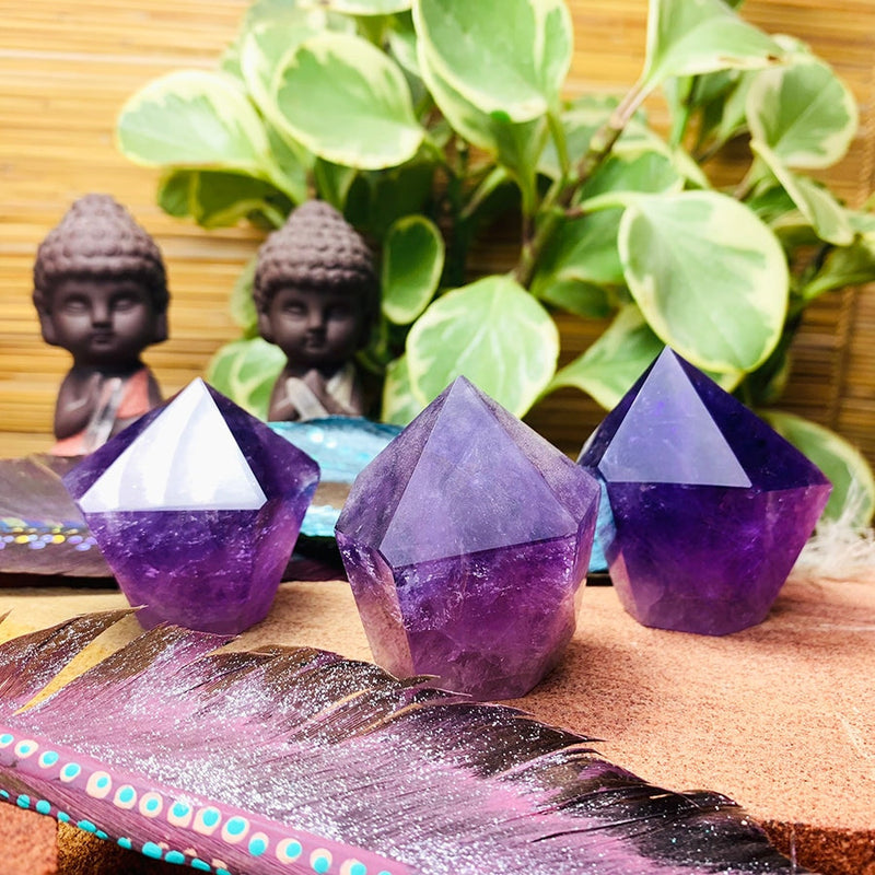 Crystal Mood Light (Amethyst Freeform Point) - wand