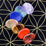 Don’t Worry Stones Chakra Set + Velvet Bag