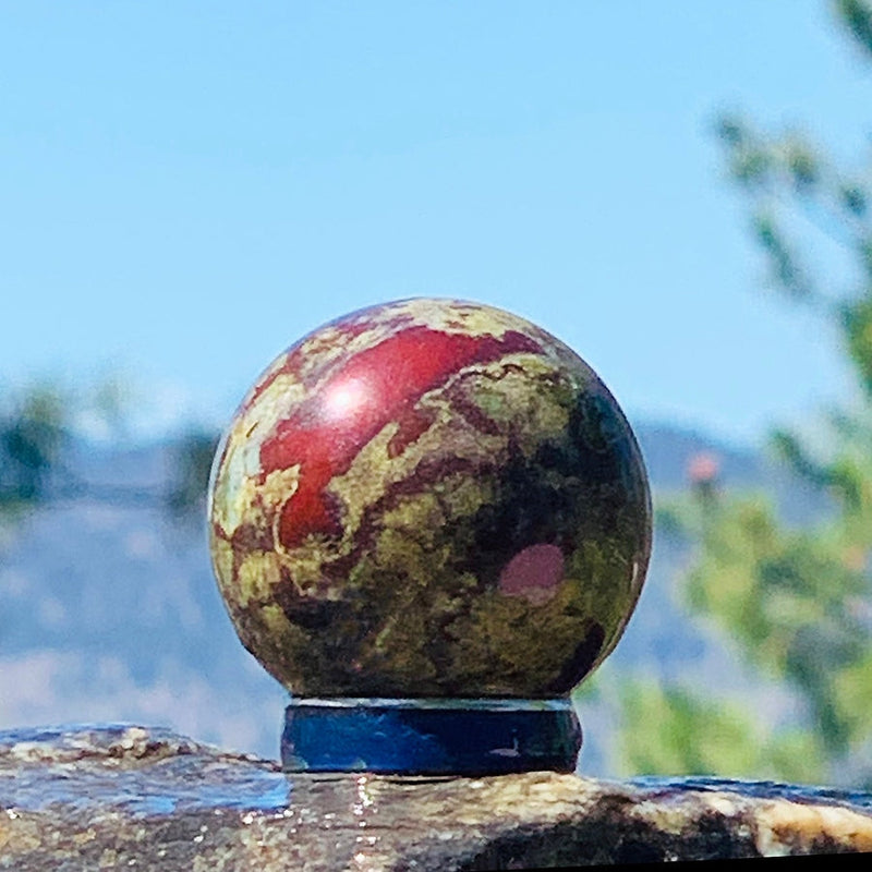 Dragon’s Blood Jasper Mini-Sphere - sphere