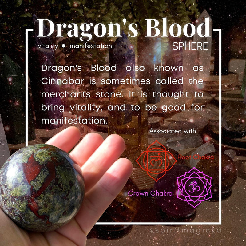 Dragon’s Blood Jasper Mini-Sphere - sphere