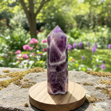 Amethyst Sacred Geometry Faceted Crystal