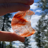 Red Jaspis Crescent Moonstones