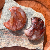 Red Jaspis Crescent Moonstones