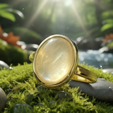 Κολιέ μενταγιόν Z ARRON DESIGN Serenity Moonstone από χάλκινο σύρμα