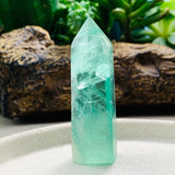 Green Fluorite Point - wand