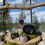 Z ARRON DESIGN Collier avec pendentif en fil de cuivre et pierre de lune Serenity