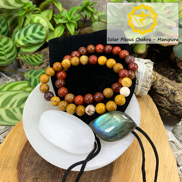 Σετ βραχιολιών Solar Plexus Chakra Mala🌈