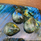 WORKING ON Labradorite Cabs - rawstone