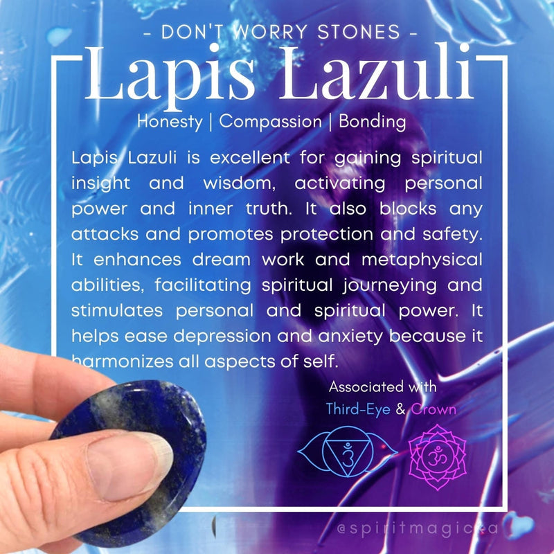 Lapis Lazuli Worry Stone - worrystone