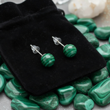 Βραχιόλι Mala African Bloodstone με βελούδινο πουγκί