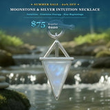 Z ARRON DESIGN Collar con colgante de alambre de cobre con piedra lunar Serenity