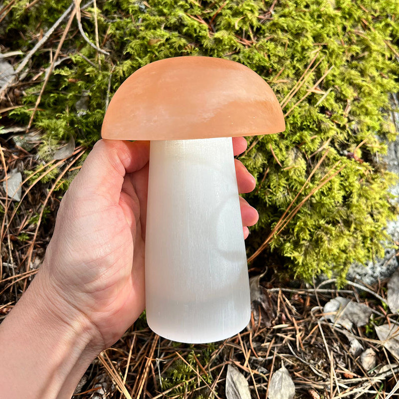 Crystal Mood Light (Selenite Mushroom Lamp)