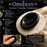 60% RABATT 1 DAGSREA - Skydda mot stress" Worry Stone Set med 15 + sammetspåse