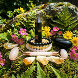 Z ARRON DESIGN Serenity Moonstone koppartråd hängande halsband